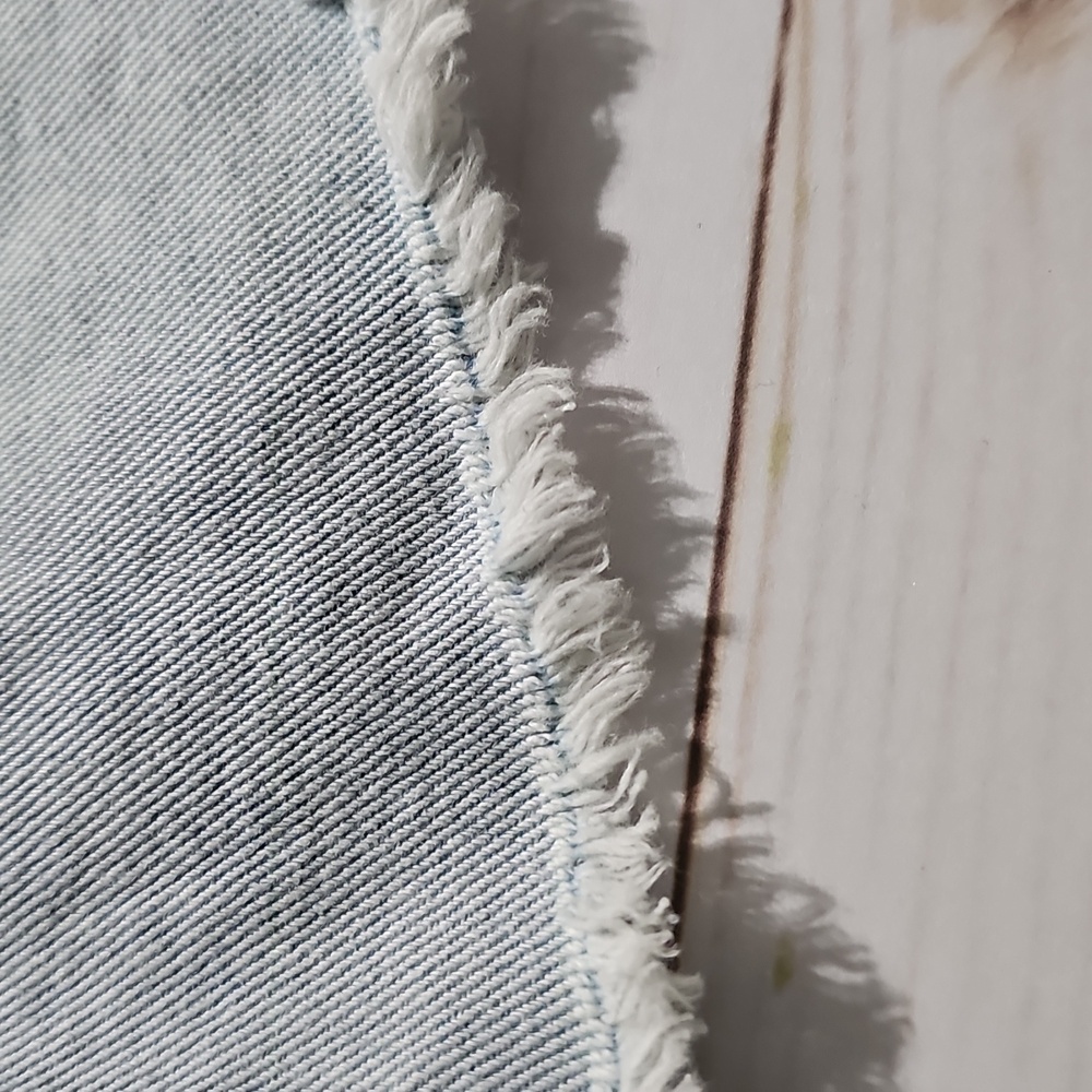 No Boundaries Blue Jean Shorts Distressed Light Wash - Picture 6 of 8